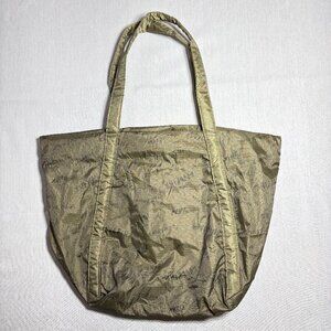 Victoria's Secret PINK Tote Extra Large Army Olive Green Weekend Travel Bag